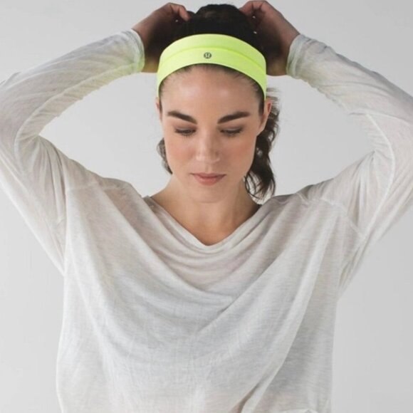 Lululemon Neon Yellow Slipless Headband OS - Picture 1 of 3